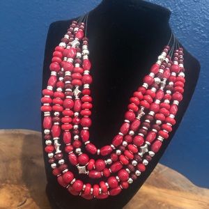 Premier Designs Red My Mind Necklace